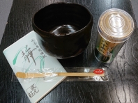 基本茶道具セット　黒楽茶碗
